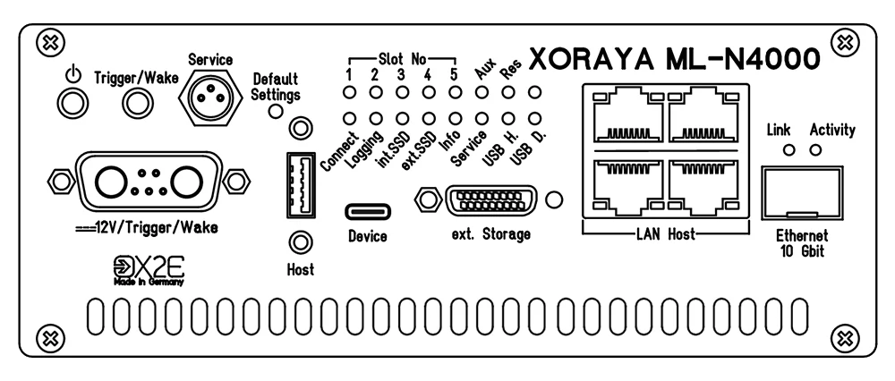 Strichzeichnung des XORAYA ML-N4000