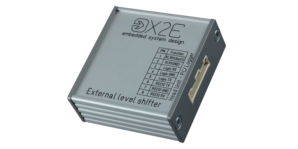 Der External Level Shifter konvertiert TTL-Signale mit niedriger Spannung (3,3 V) in RS-232-UART-Signale und umgekehrt.